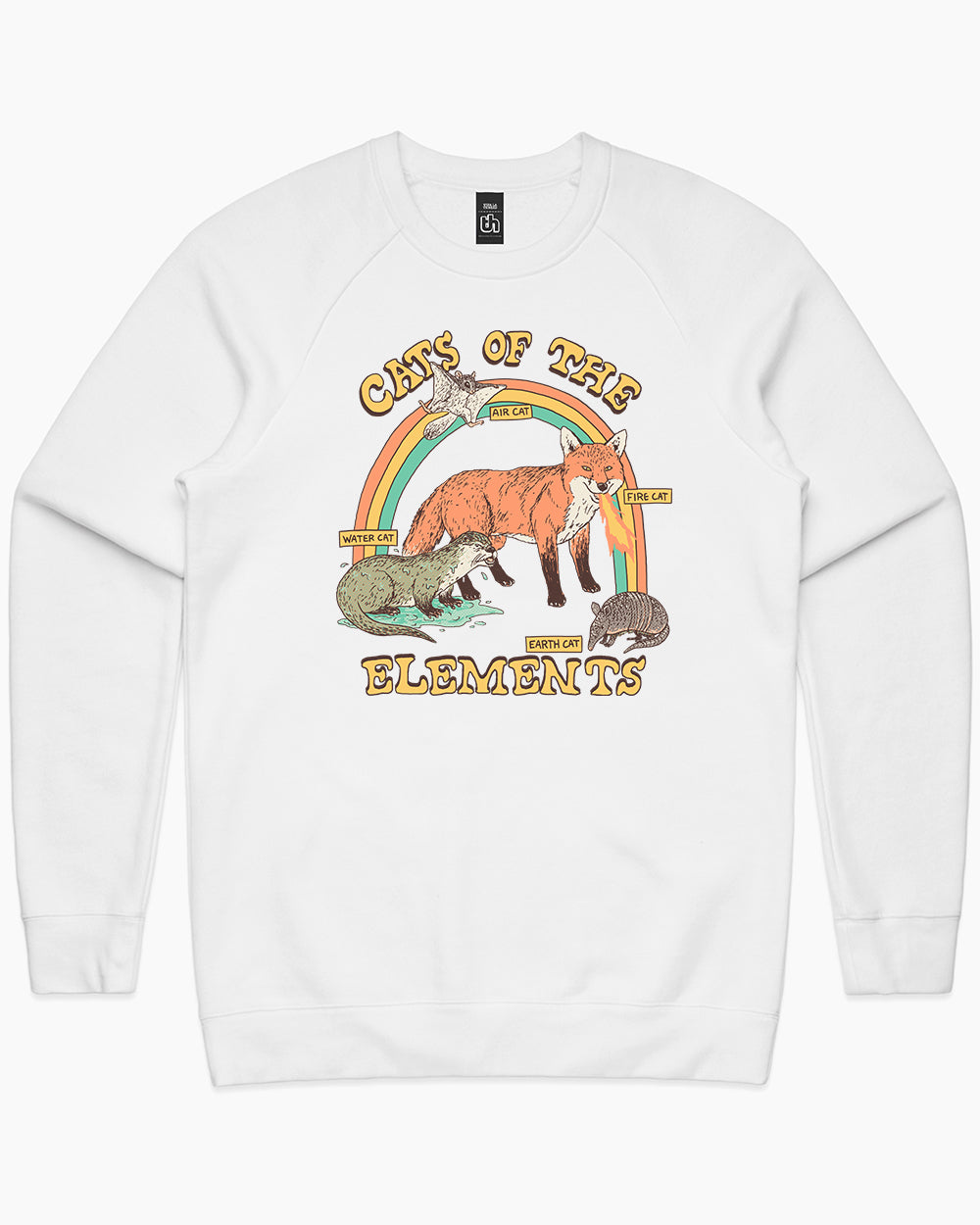 Cats of the Elements Sweater Australia Online #colour_white