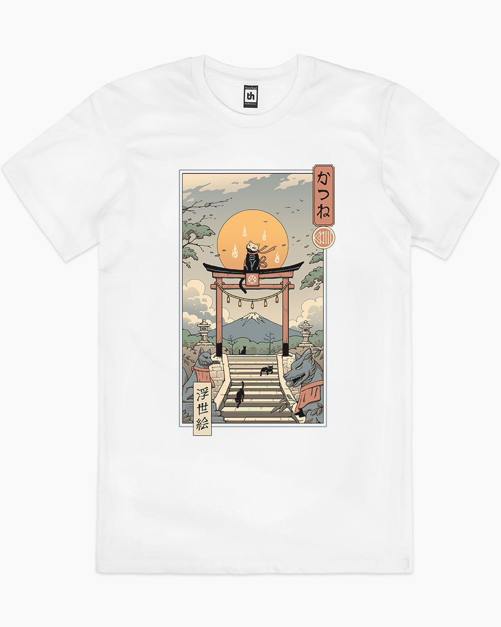 Catsune Inari T-Shirt Australia Online #colour_white