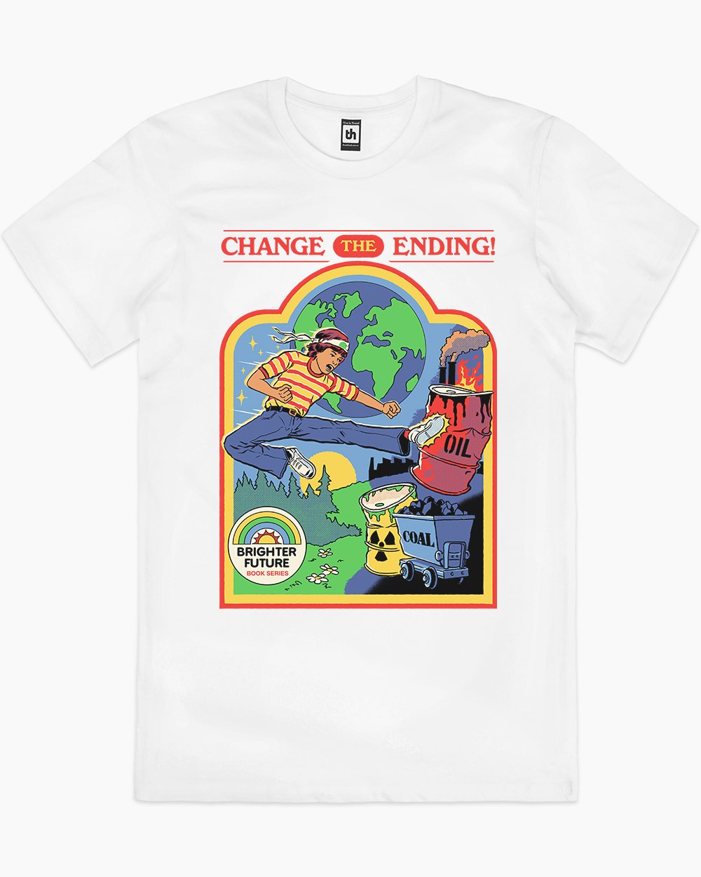 Change the Ending T-Shirt Australia Online #colour_white