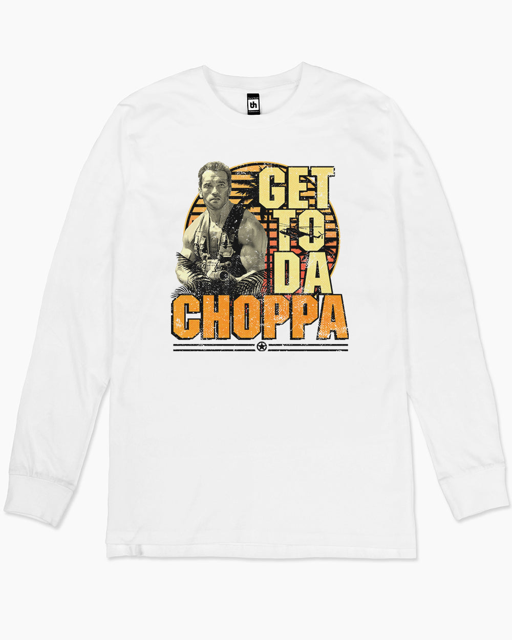 Get To Da Choppa Long Sleeve Australia Online #colour_white