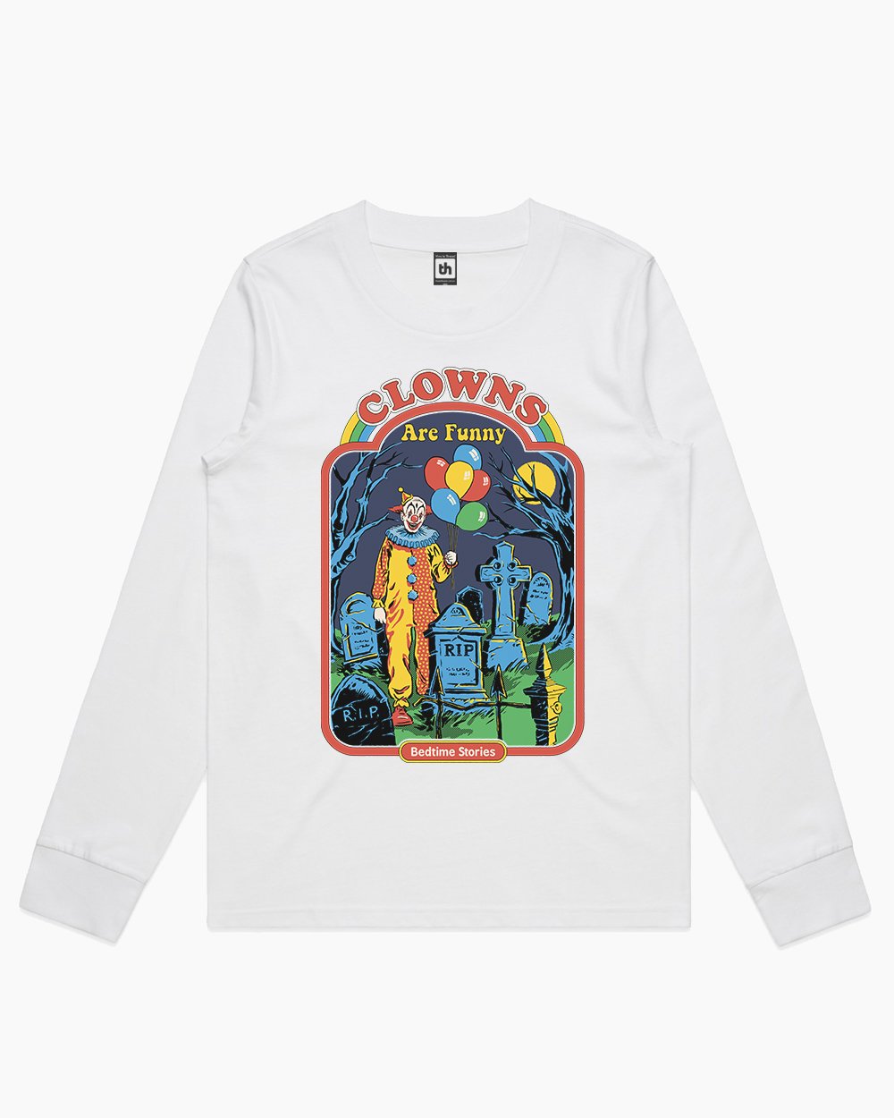 Clowns are Funny Long Sleeve Australia Online #colour_white
