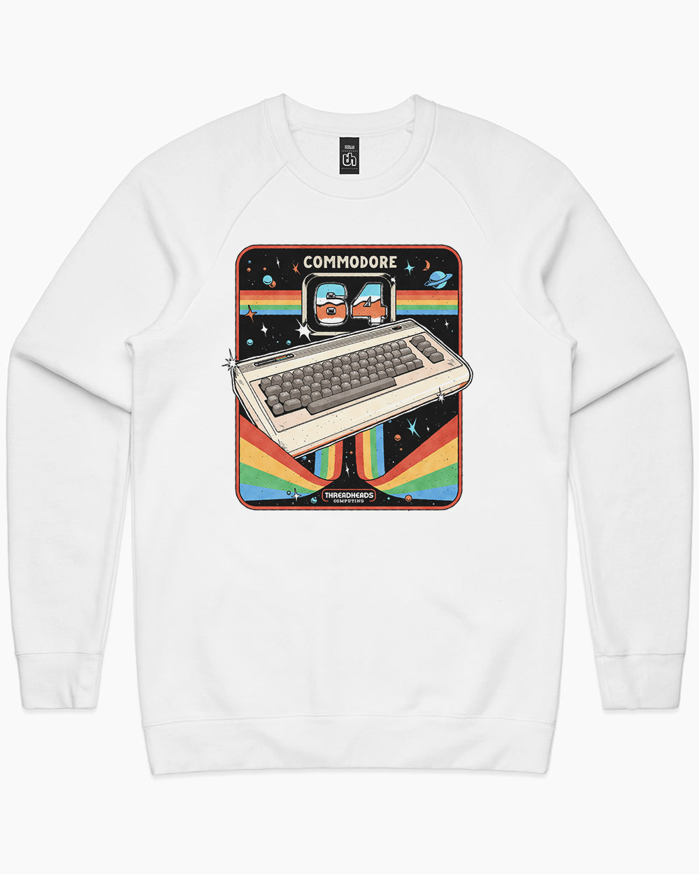 Commodore 64 Advanced Home Computer Sweater Australia Online #colour_white