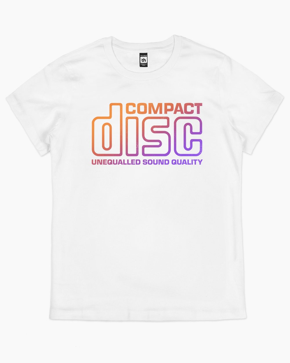 Compact Disc T-Shirt Australia Online #colour_white