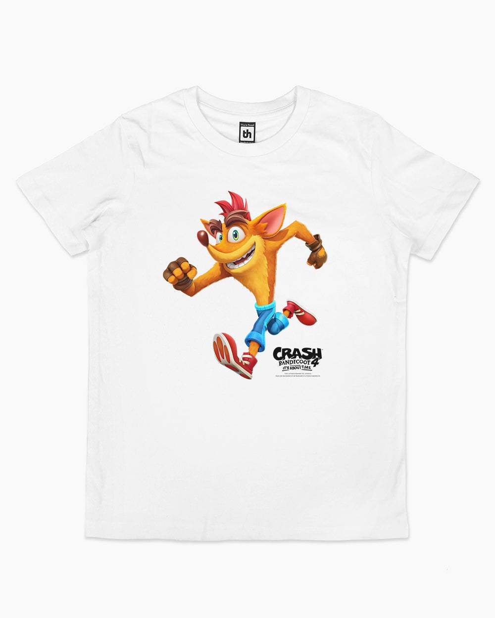 Crash It's About Time Kids T-Shirt Australia Online #colour_white