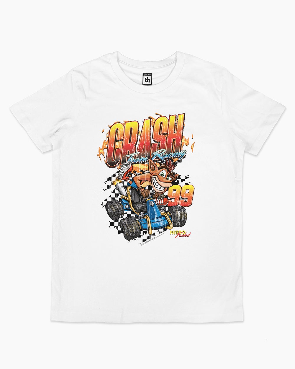 Crash Racing Kids T-Shirt Australia Online #colour_white