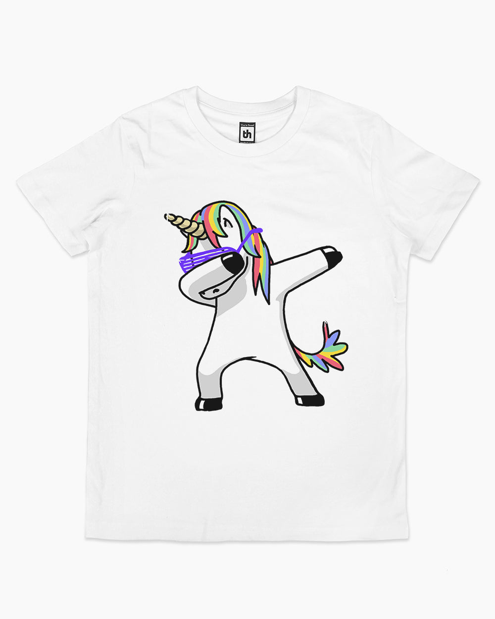 Dabbing Unicorn Kids T-Shirt Australia Online #colour_white
