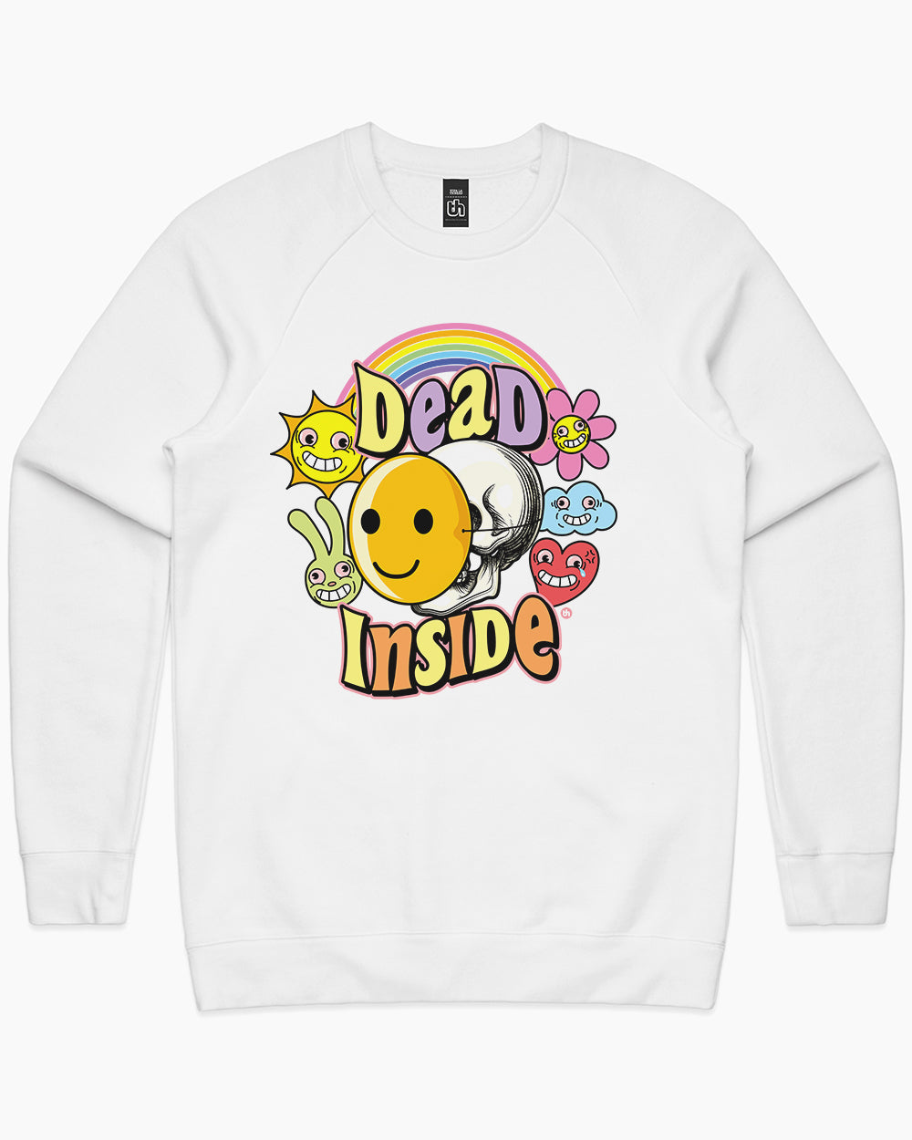 Dead Inside Sweater Australia Online #colour_white