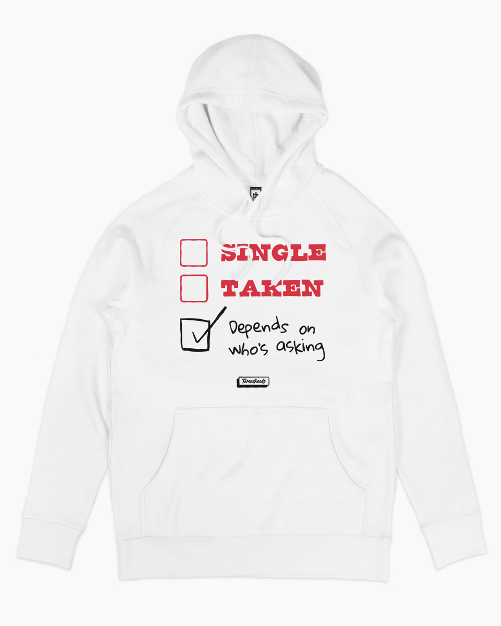 Depends on Who's Asking Hoodie Australia Online #colour_white
