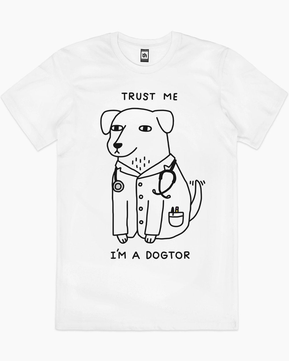 Dogtor T-Shirt Australia Online #colour_white