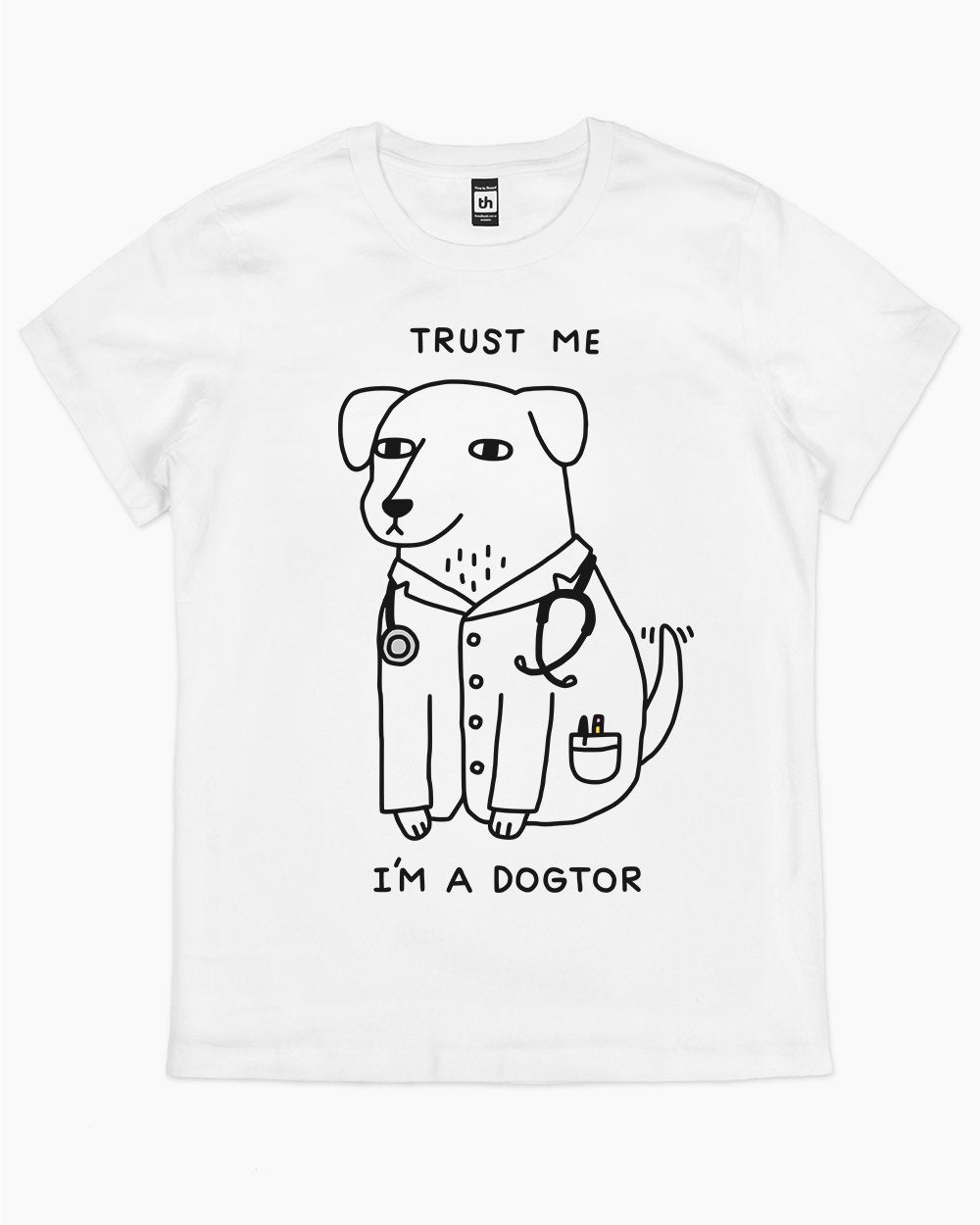 Dogtor T-Shirt Australia Online #colour_white