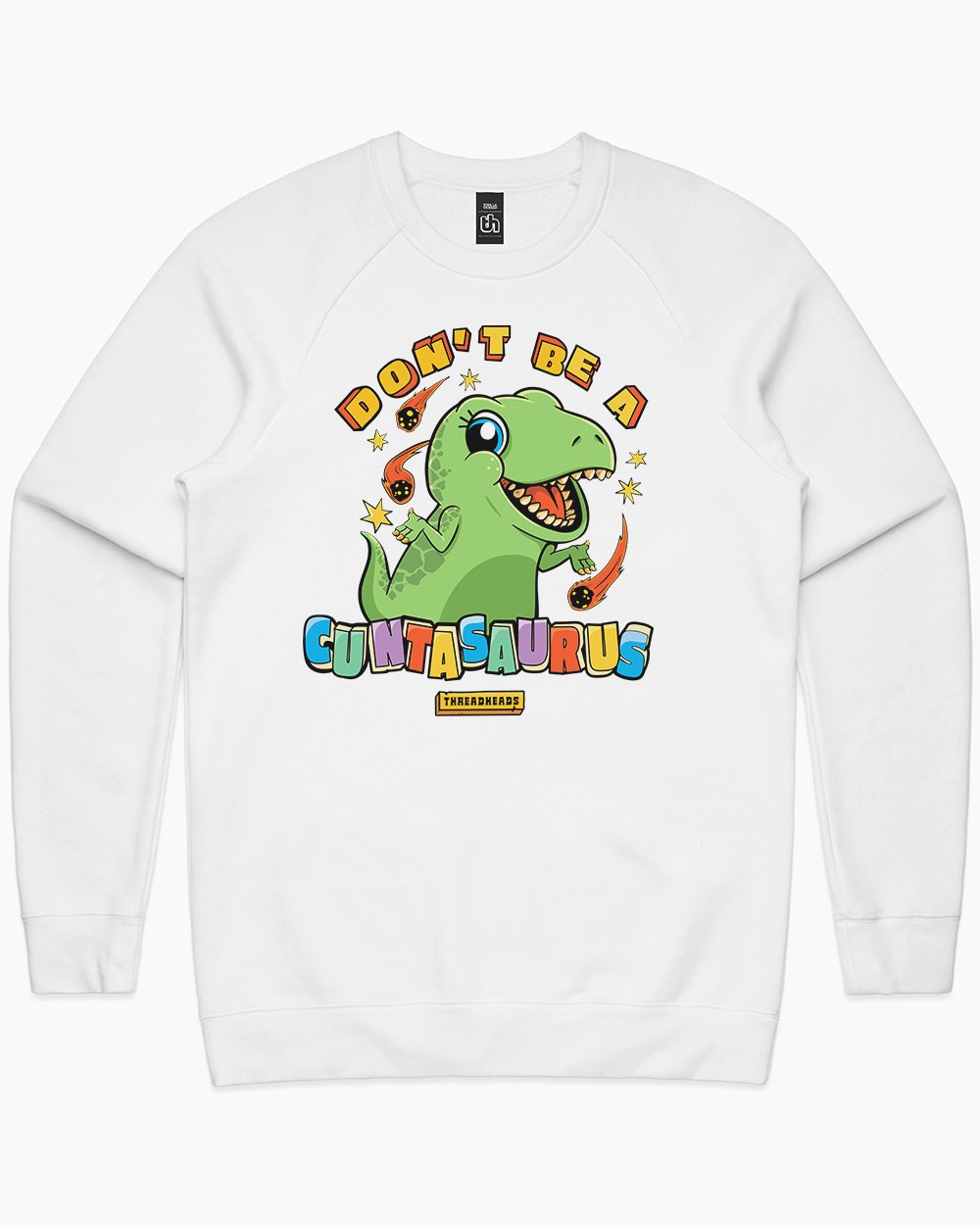 Don't Be a Cuntasaurus Sweater Australia Online #colour_white