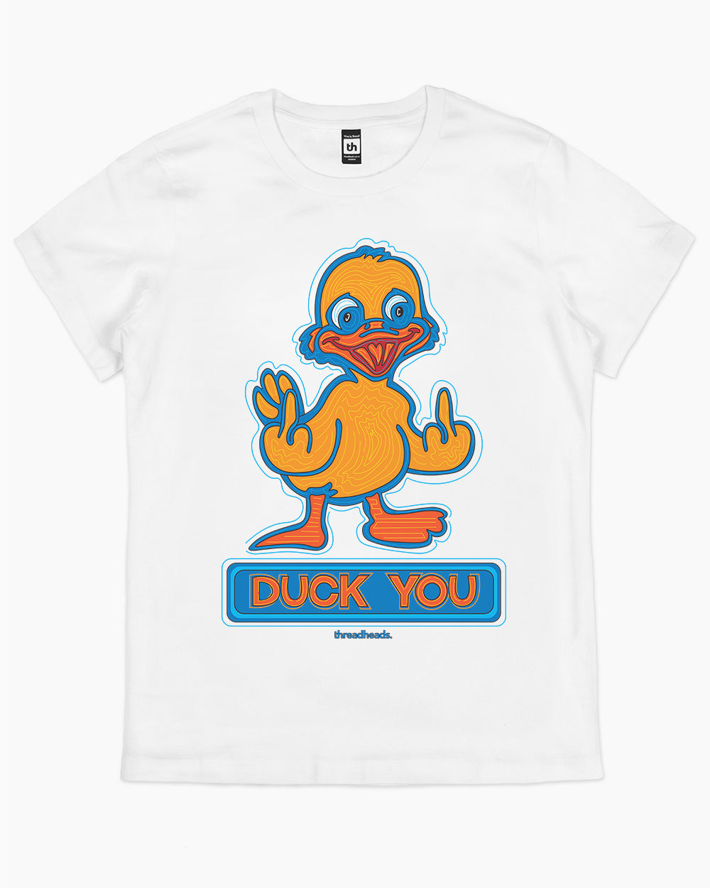 Duck You T-Shirt Australia Online #colour_white