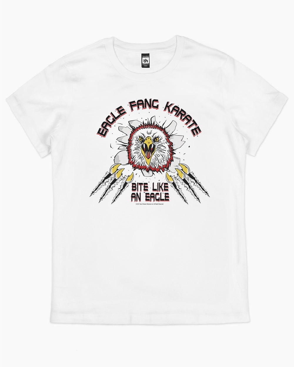 Eagle Fang Bite Like an Eagle T-Shirt Australia Online #colour_white