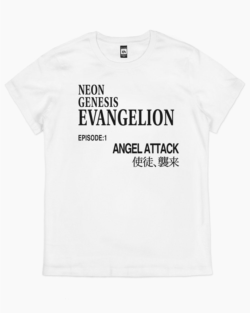 Evangelion Episode 1 T-Shirt Australia Online #colour_white