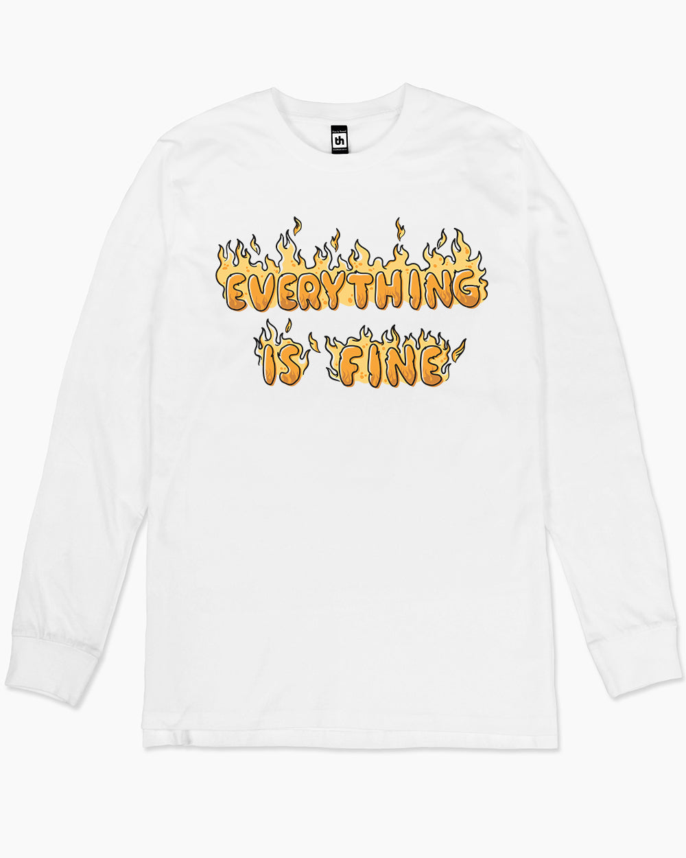 Everything is Fine Long Sleeve Australia Online #colour_white