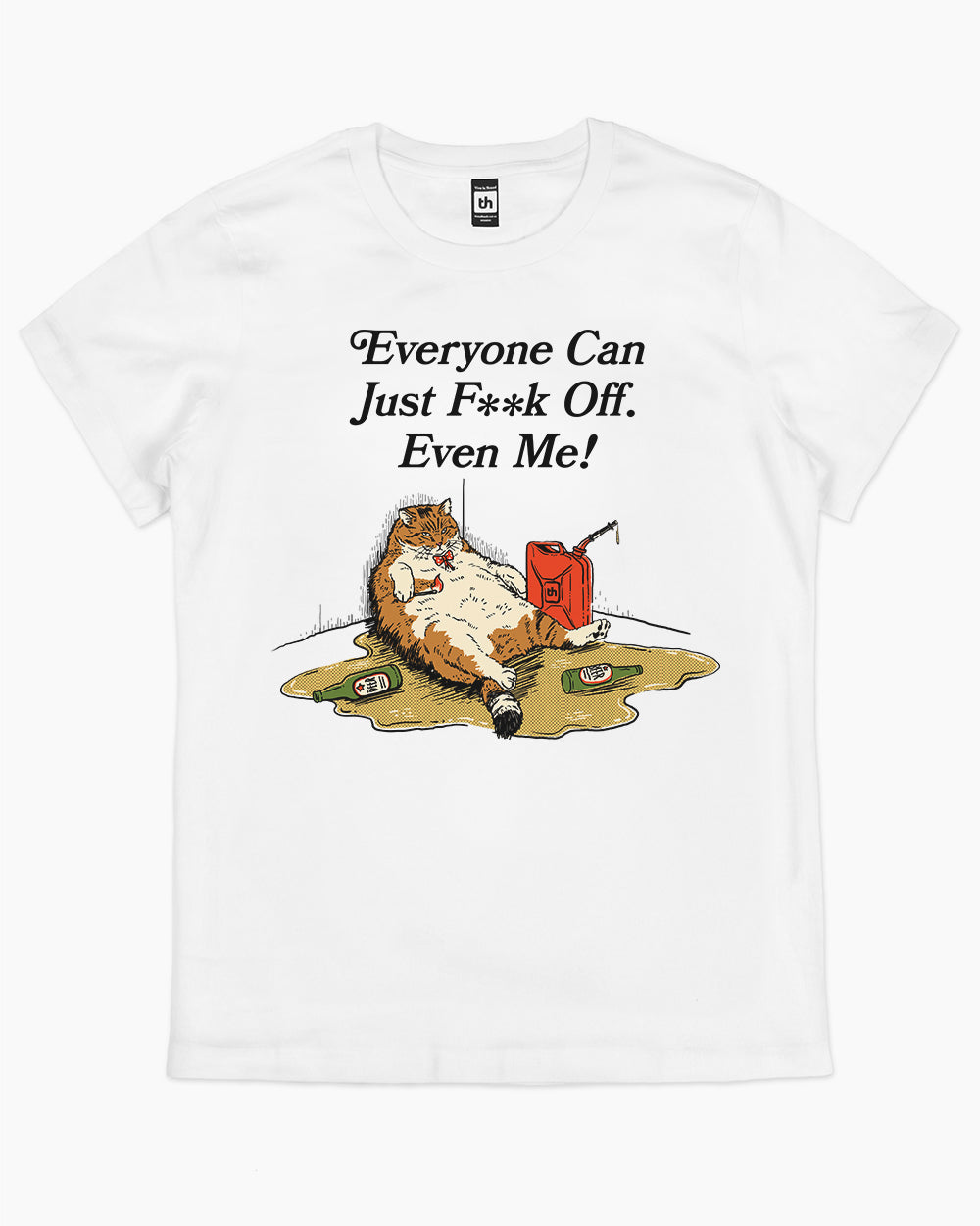 Evil Cat T-Shirt Australia Online #colour_white
