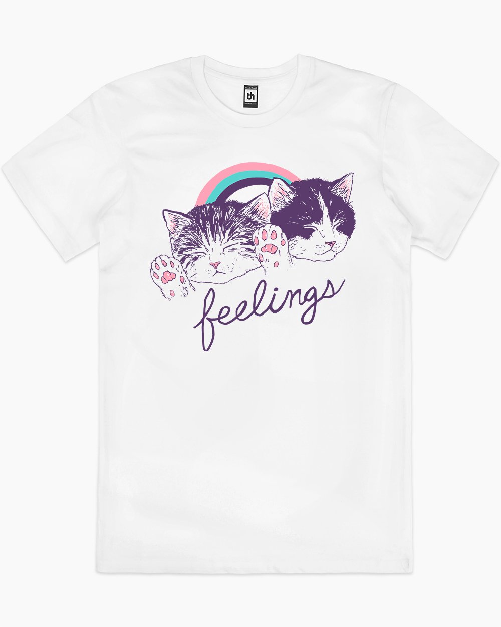 Feelings T-Shirt Australia Online #colour_white