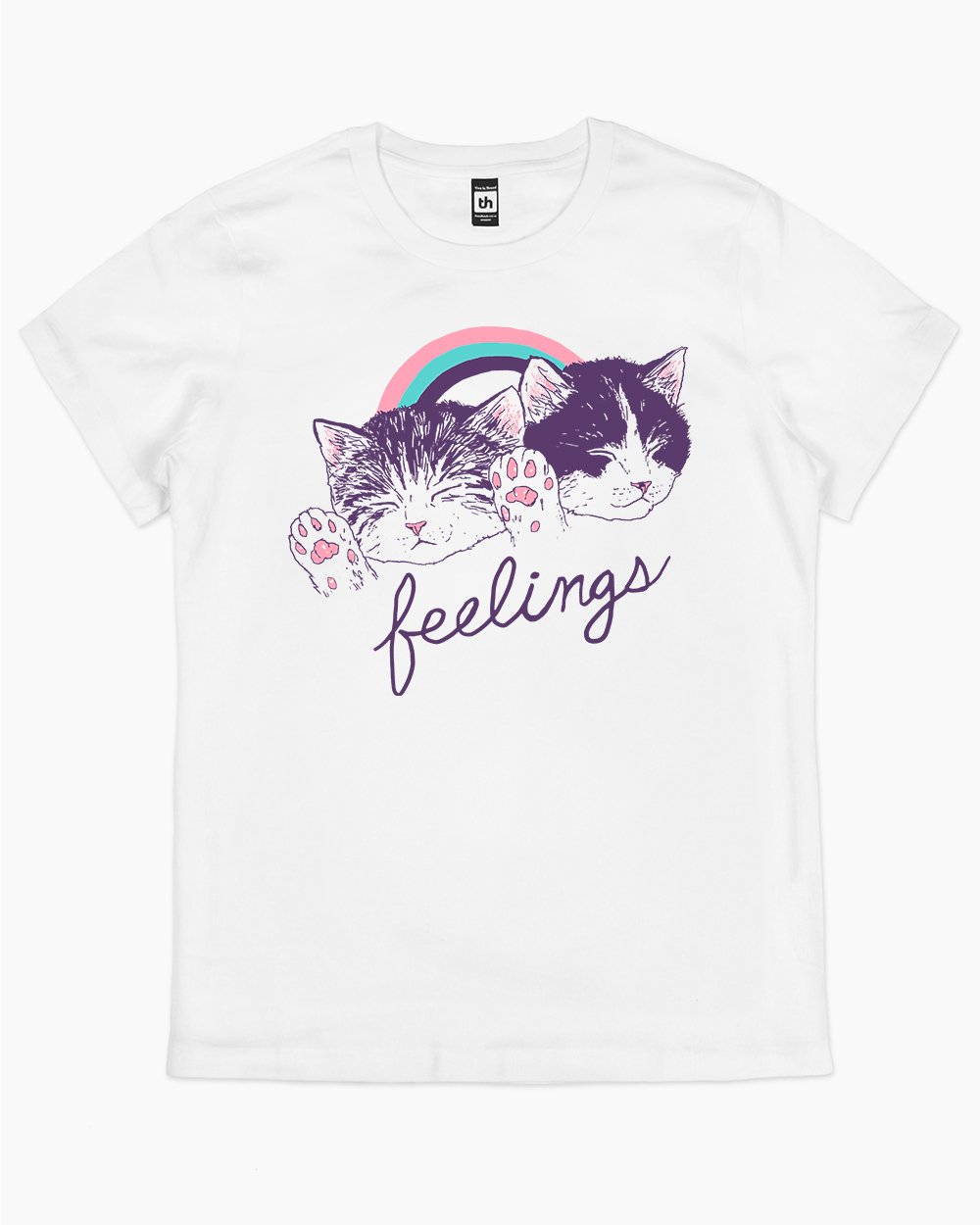 Feelings T-Shirt Australia Online #colour_white