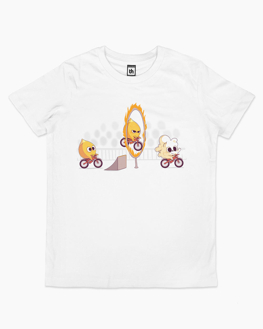 Fire Stunt Kids T-Shirt Australia Online #colour_white