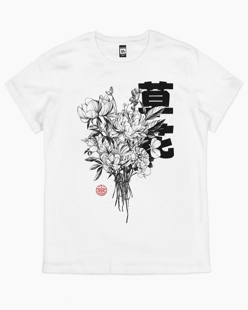 Flowers T-Shirt Australia Online #colour_white