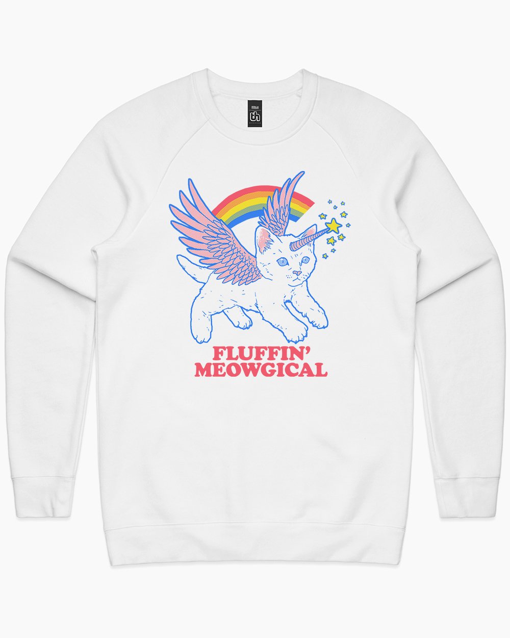 Fluffin Meowgical Sweater Australia Online #colour_white