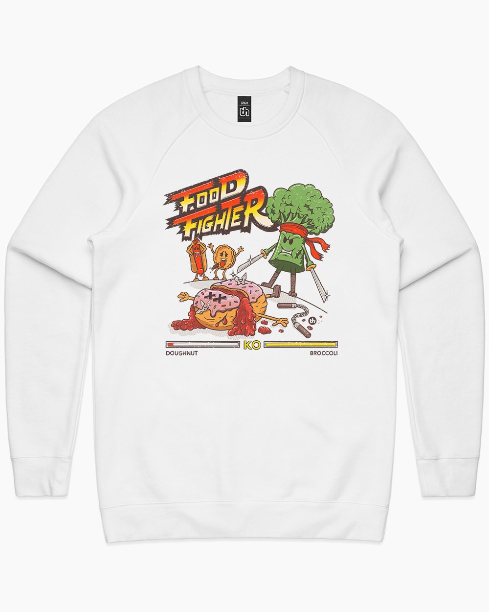 Food Fighter Sweater Australia Online #colour_white