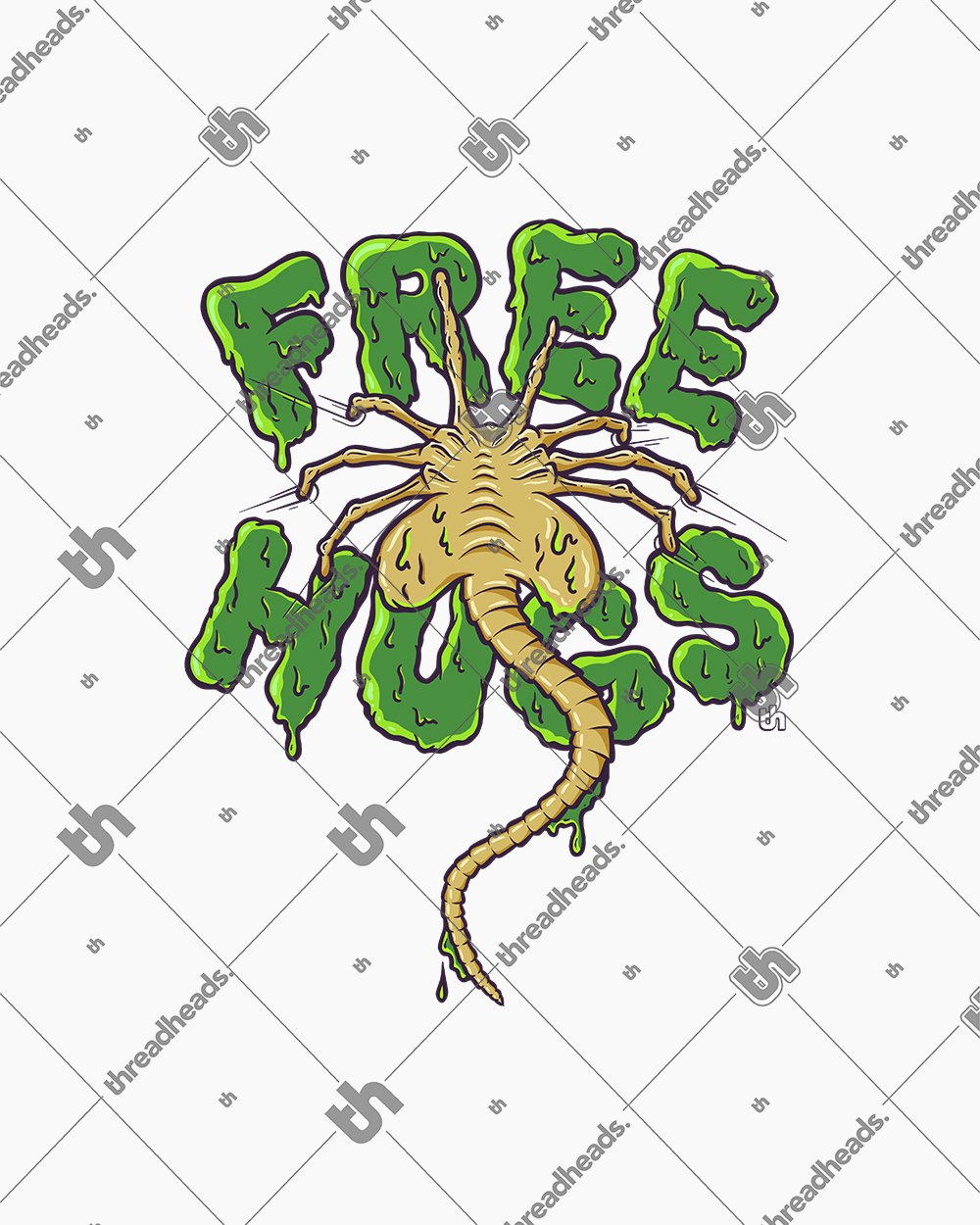 Free Hugs Xenomorph Hoodie Australia Online #colour_white