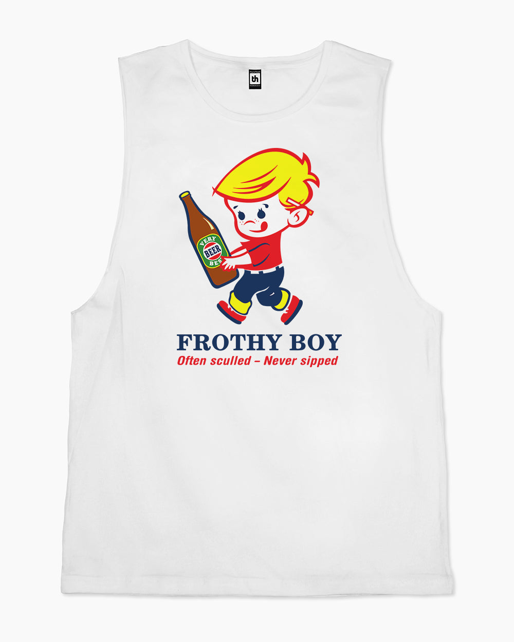 Frothy Boy Tank Australia Online #colour_white