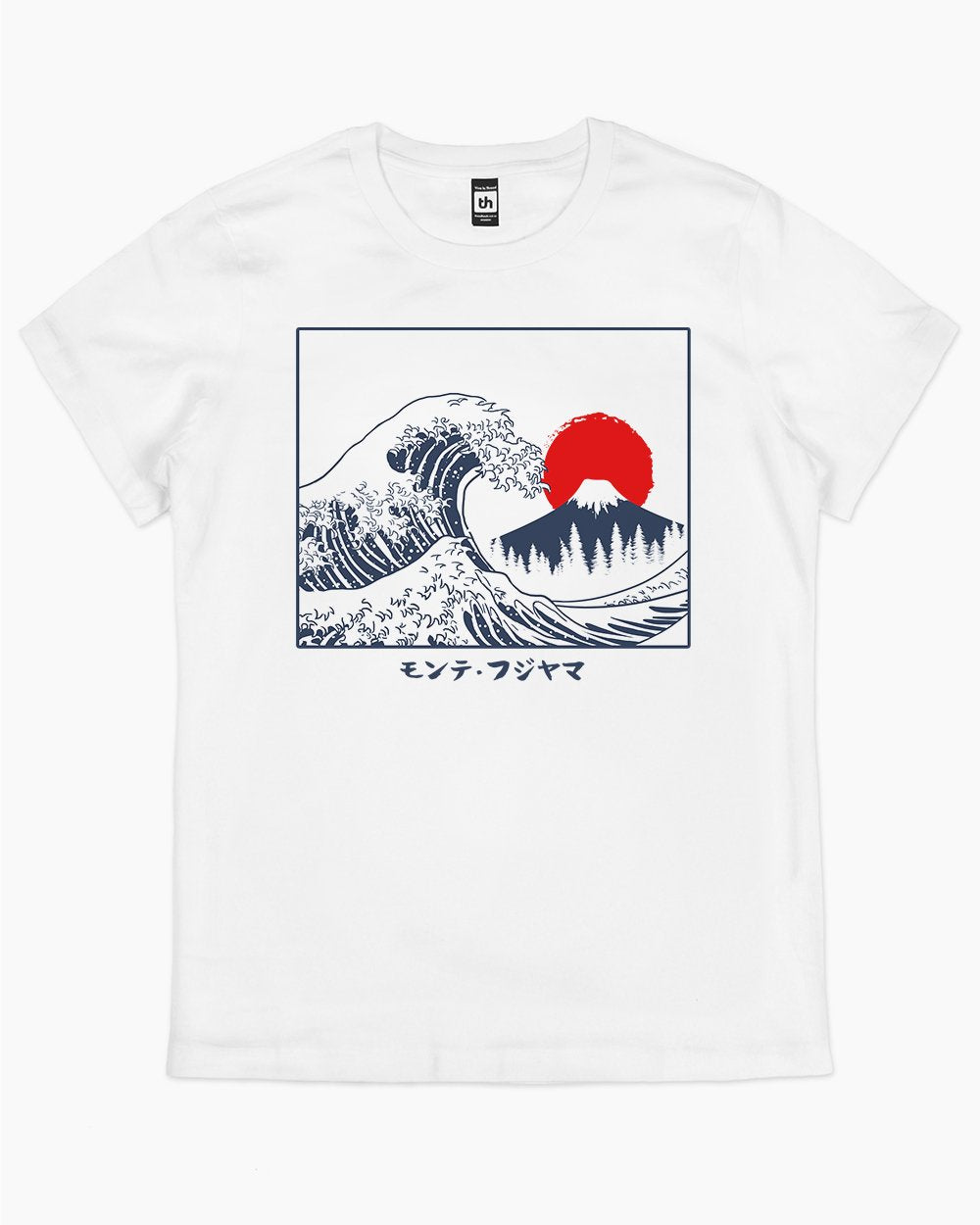 Great Fuji Wave T-Shirt Australia Online #colour_white