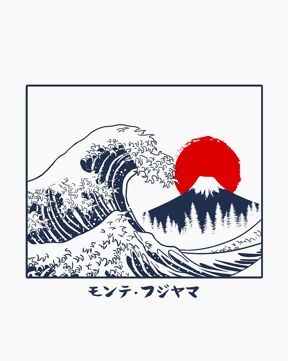 Great Fuji Wave T-Shirt Australia Online #colour_white