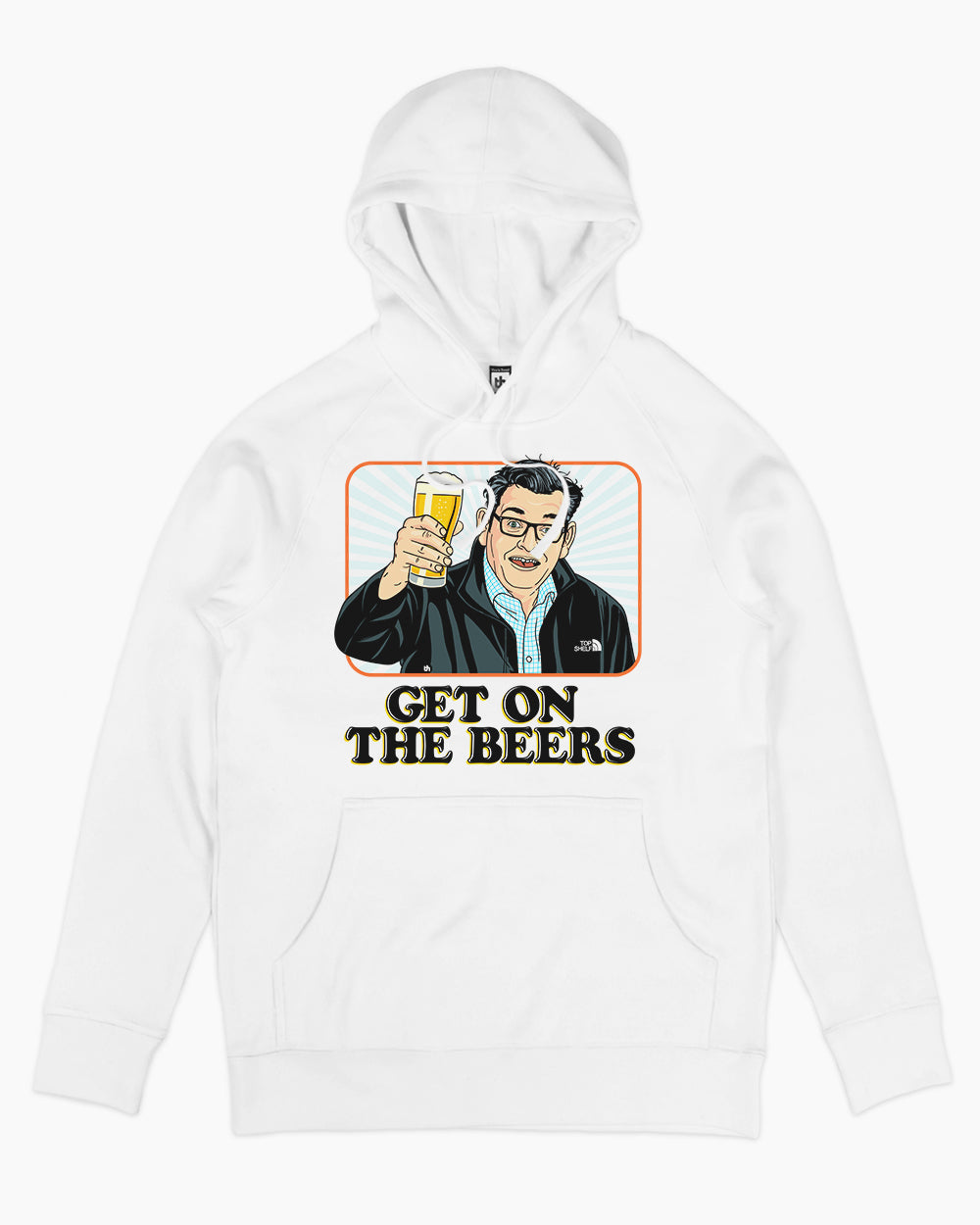 Get on the Beers Hoodie Australia Online #colour_white