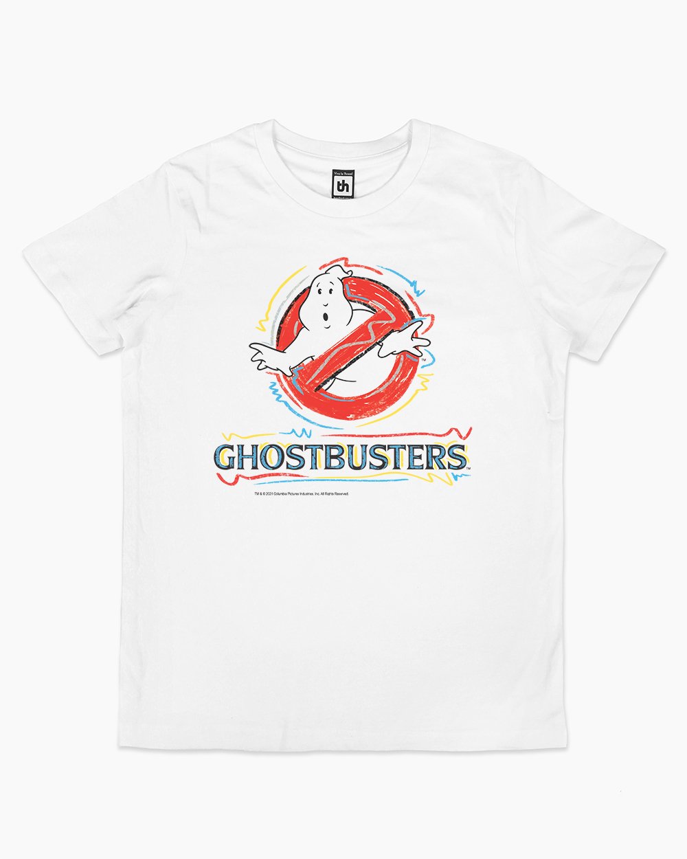 No Ghost 80’s Aesthetic Kids T-Shirt Australia Online #colour_white
