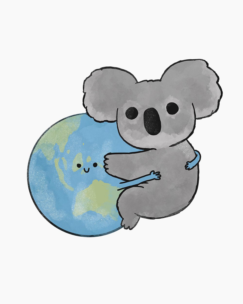 Hang In There Koala Kids T-Shirt Australia Online #colour_white