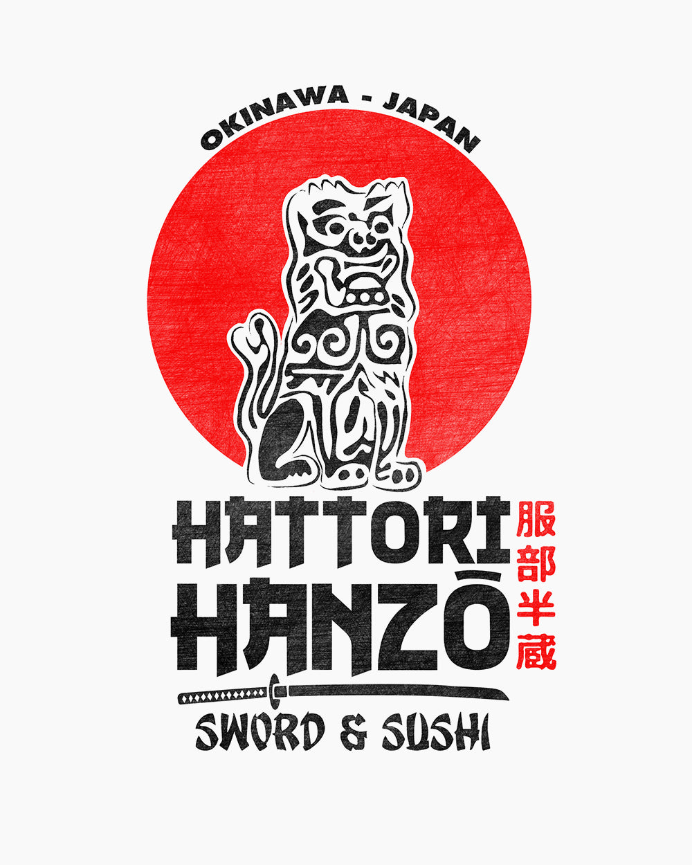 Hattori Hanzo T-Shirt Australia Online #colour_white