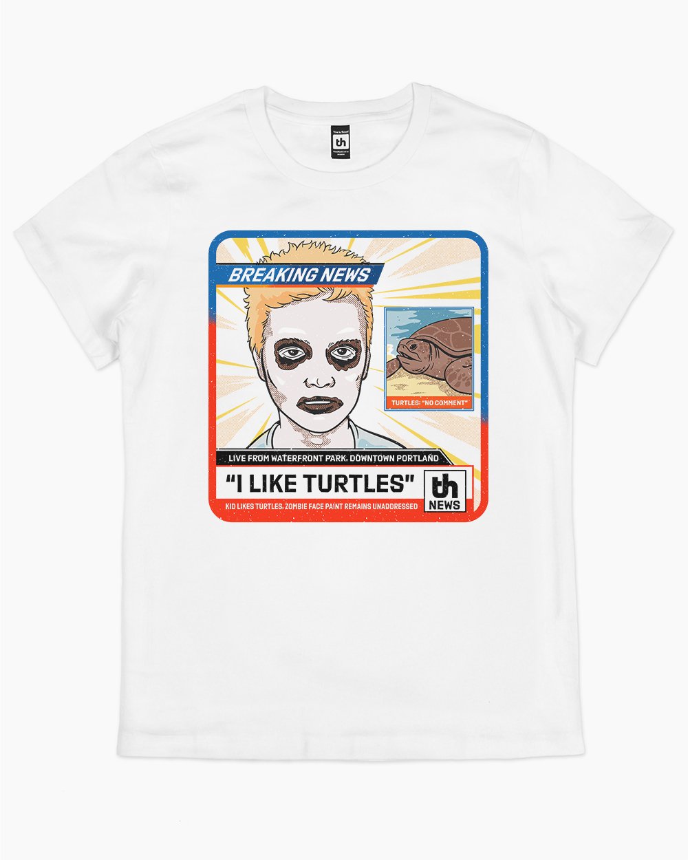 He Likes Turtles T-Shirt Australia Online #colour_white