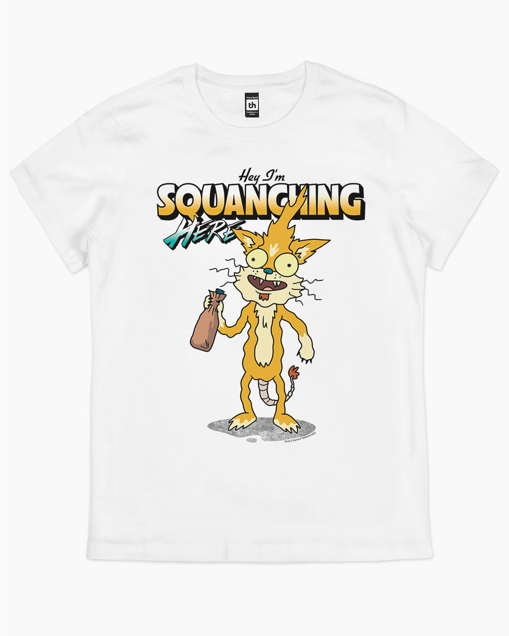 Hey I'm Squanching Here T-Shirt Australia Online #colour_white