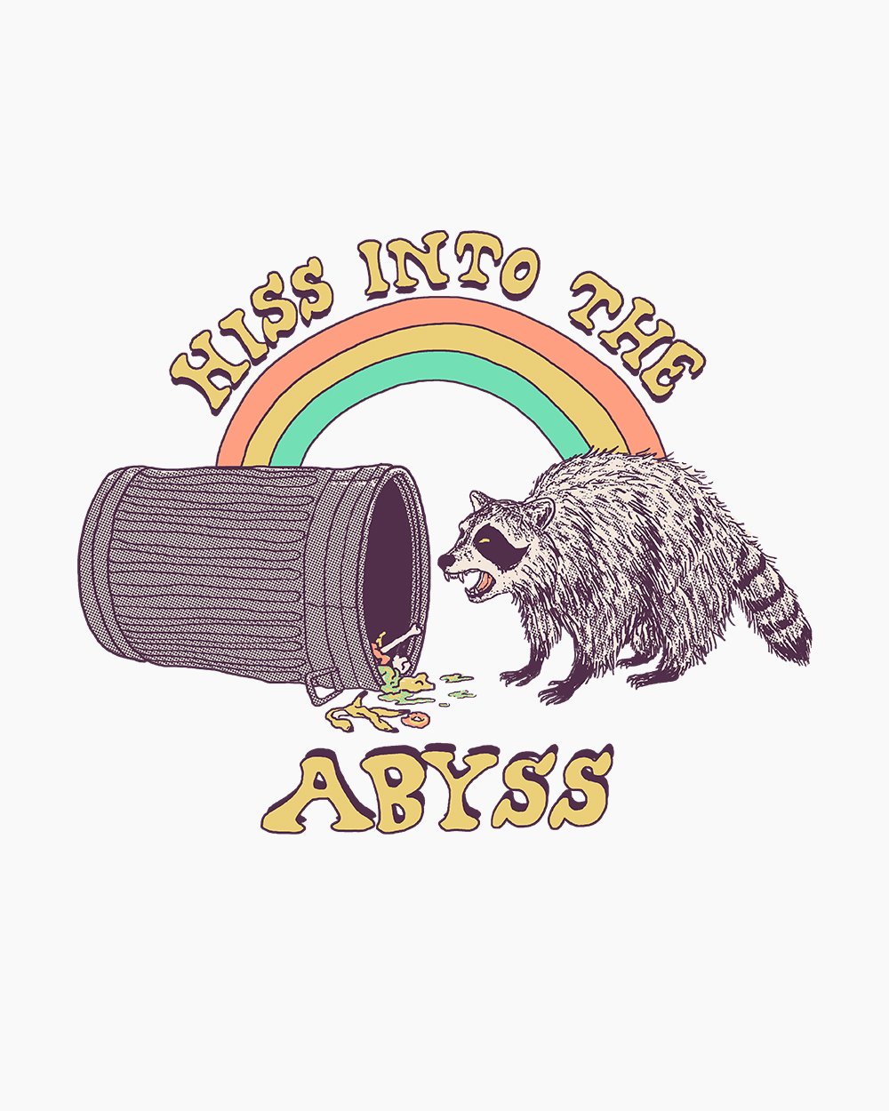 Hiss into the Abyss T-Shirt Australia Online #colour_white