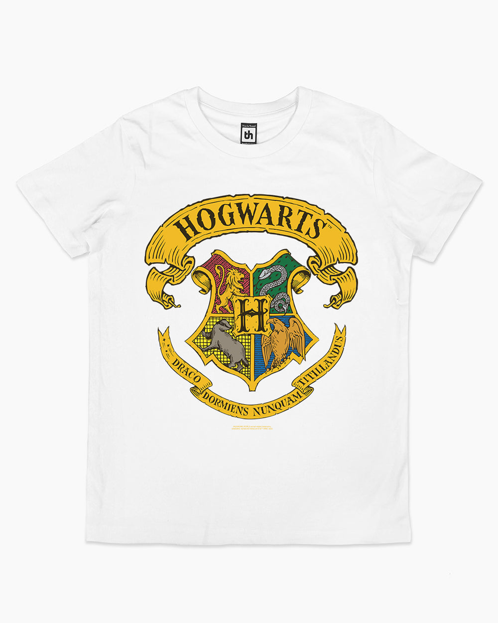Hogwarts Crest Kids T-Shirt Australia Online #colour_white