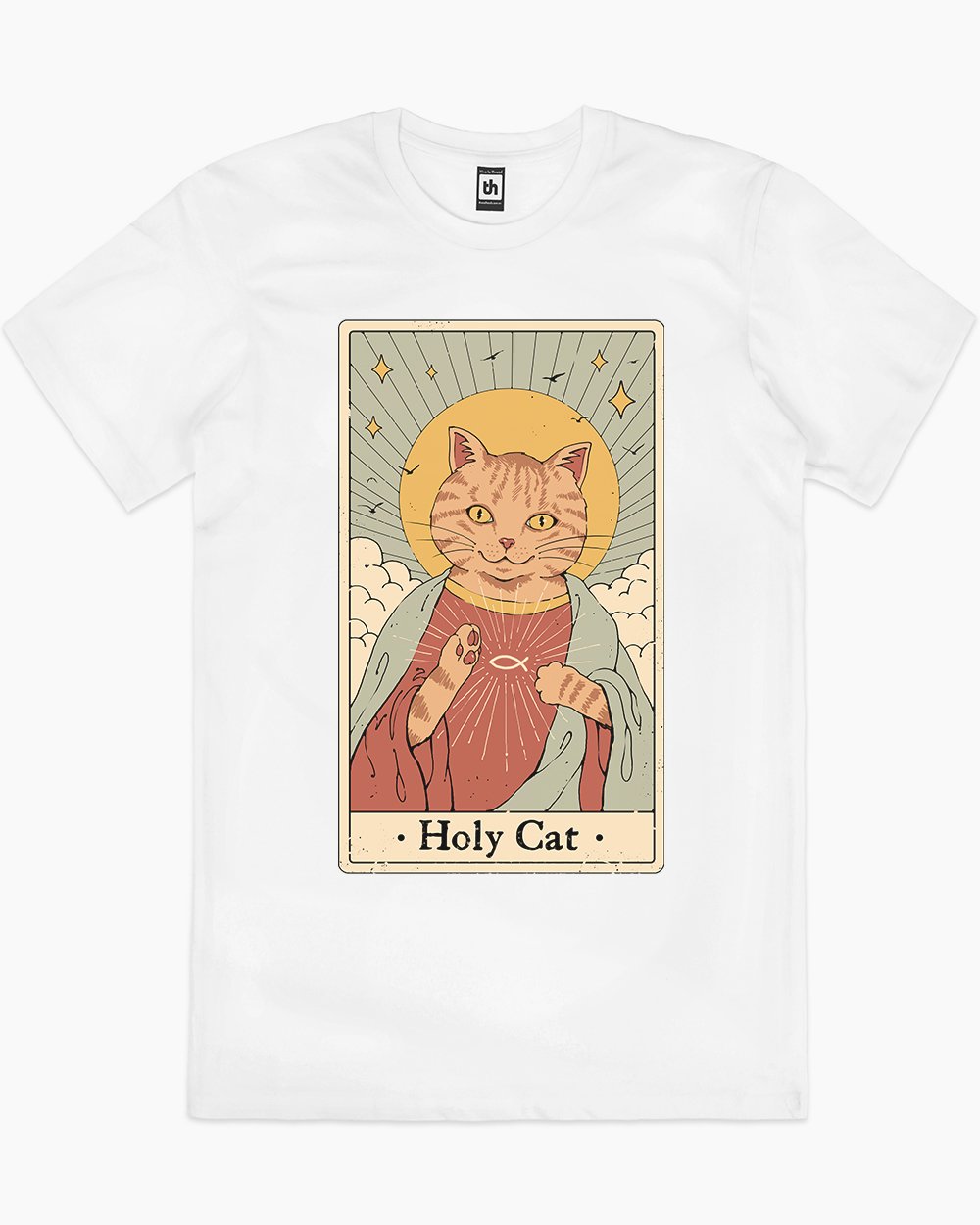 Holy Cat T-Shirt Australia Online #colour_white
