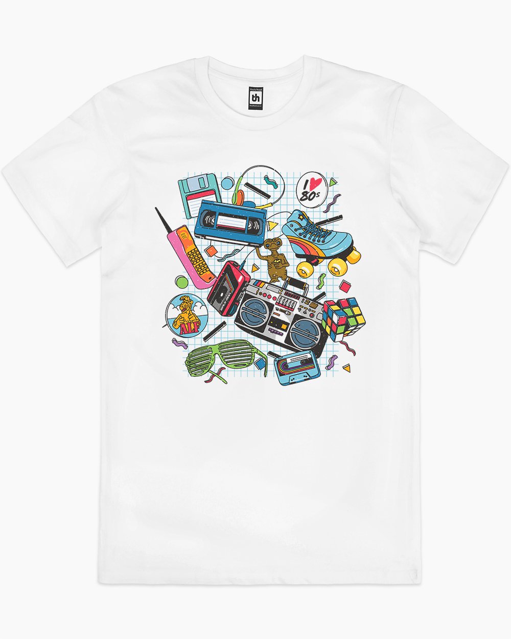 I Heart the 80s T-Shirt Australia Online #colour_white