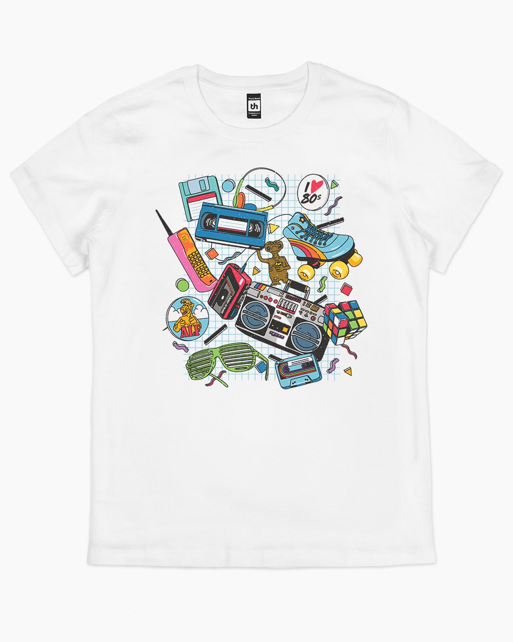 I Heart the 80s T-Shirt Australia Online #colour_white