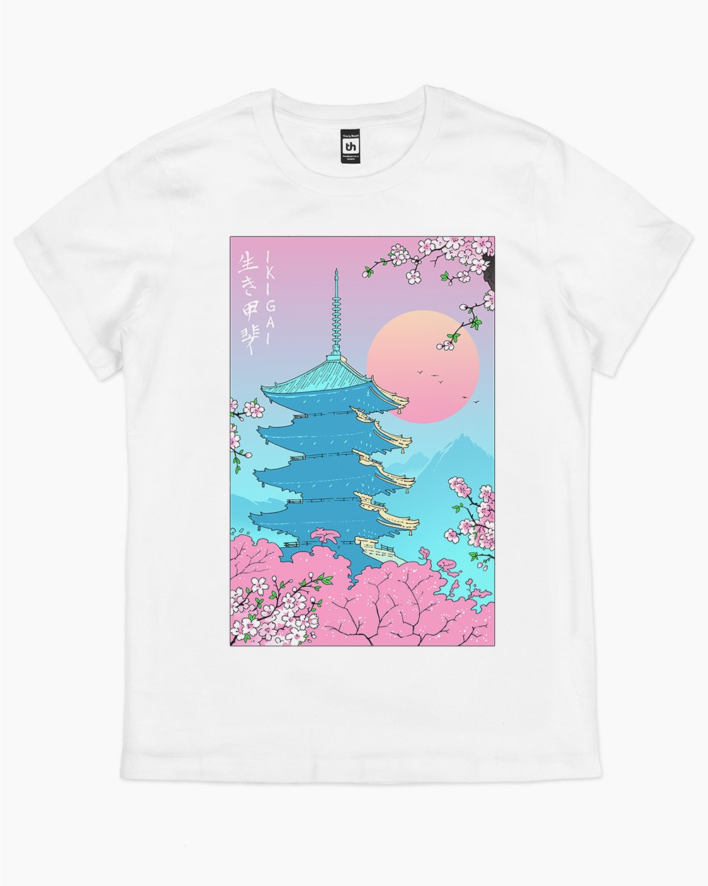 Ikigai in Kyoto T-Shirt Australia Online #colour_white
