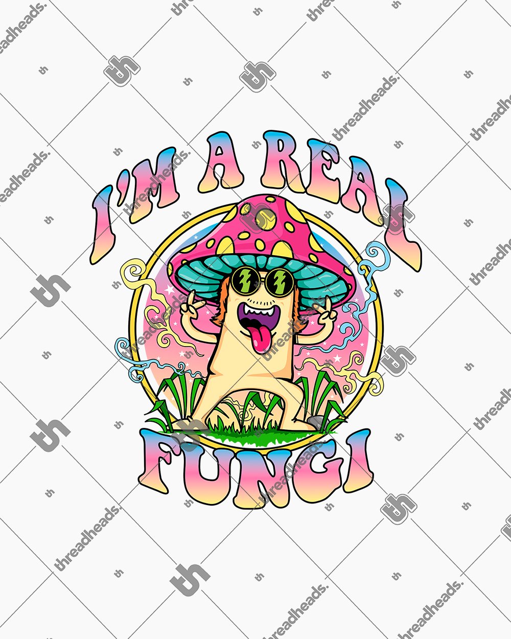 I'm a Real Fungi T-Shirt Australia Online #colour_white
