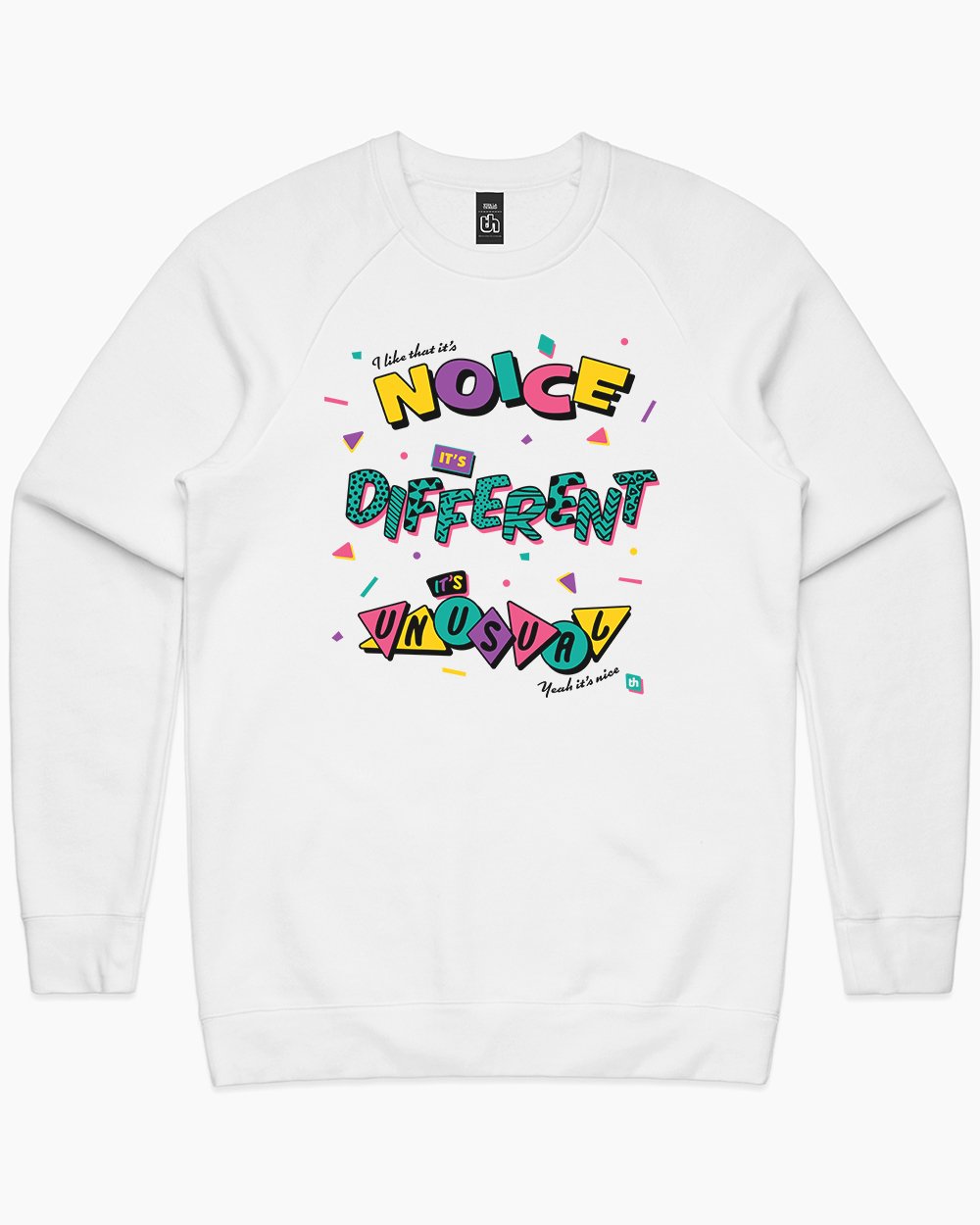 It's Noice It's Different It's Unusual Sweater Australia Online #colour_white