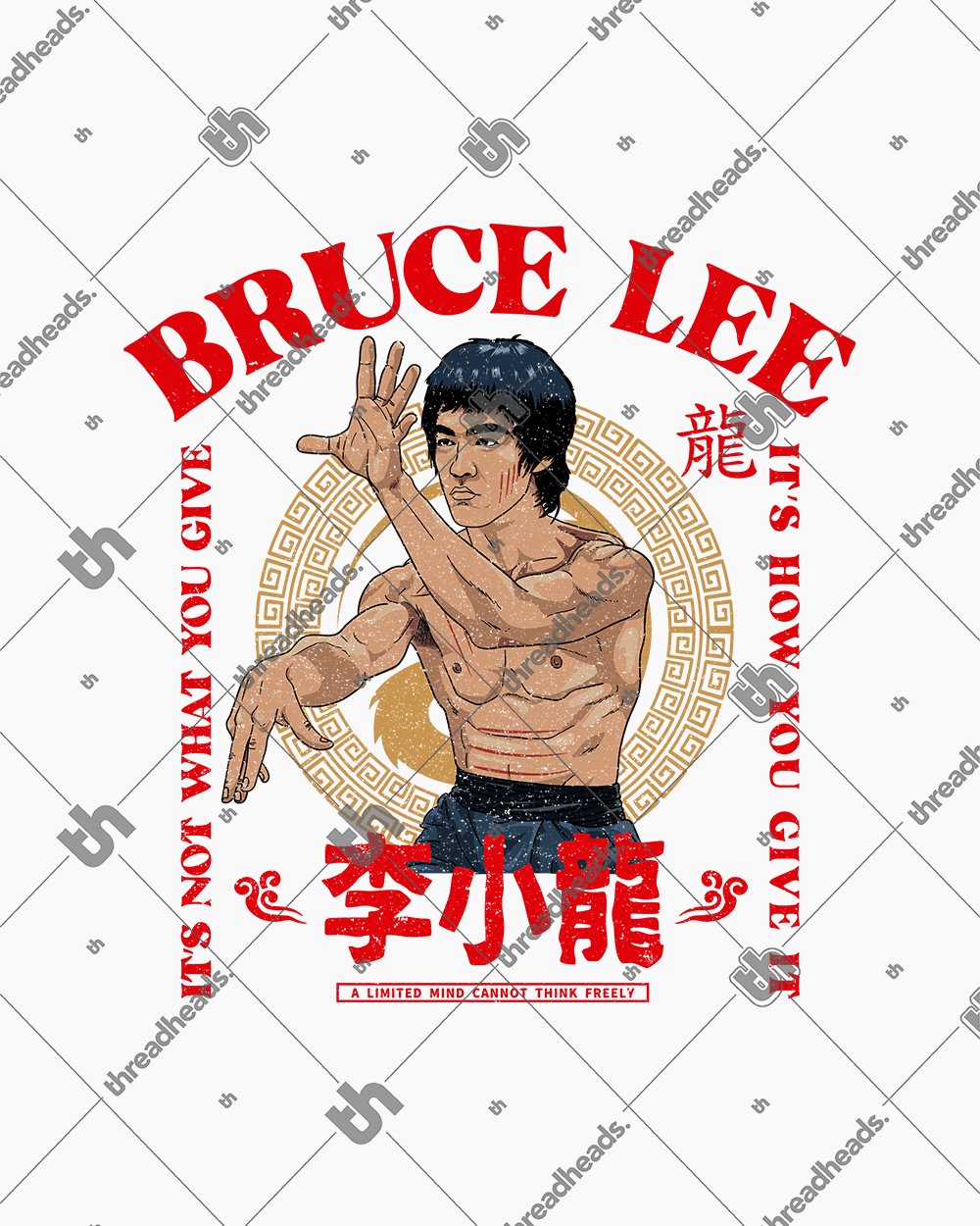 Bruce Lee It's Not What You Give Sweater Australia Online #colour_white