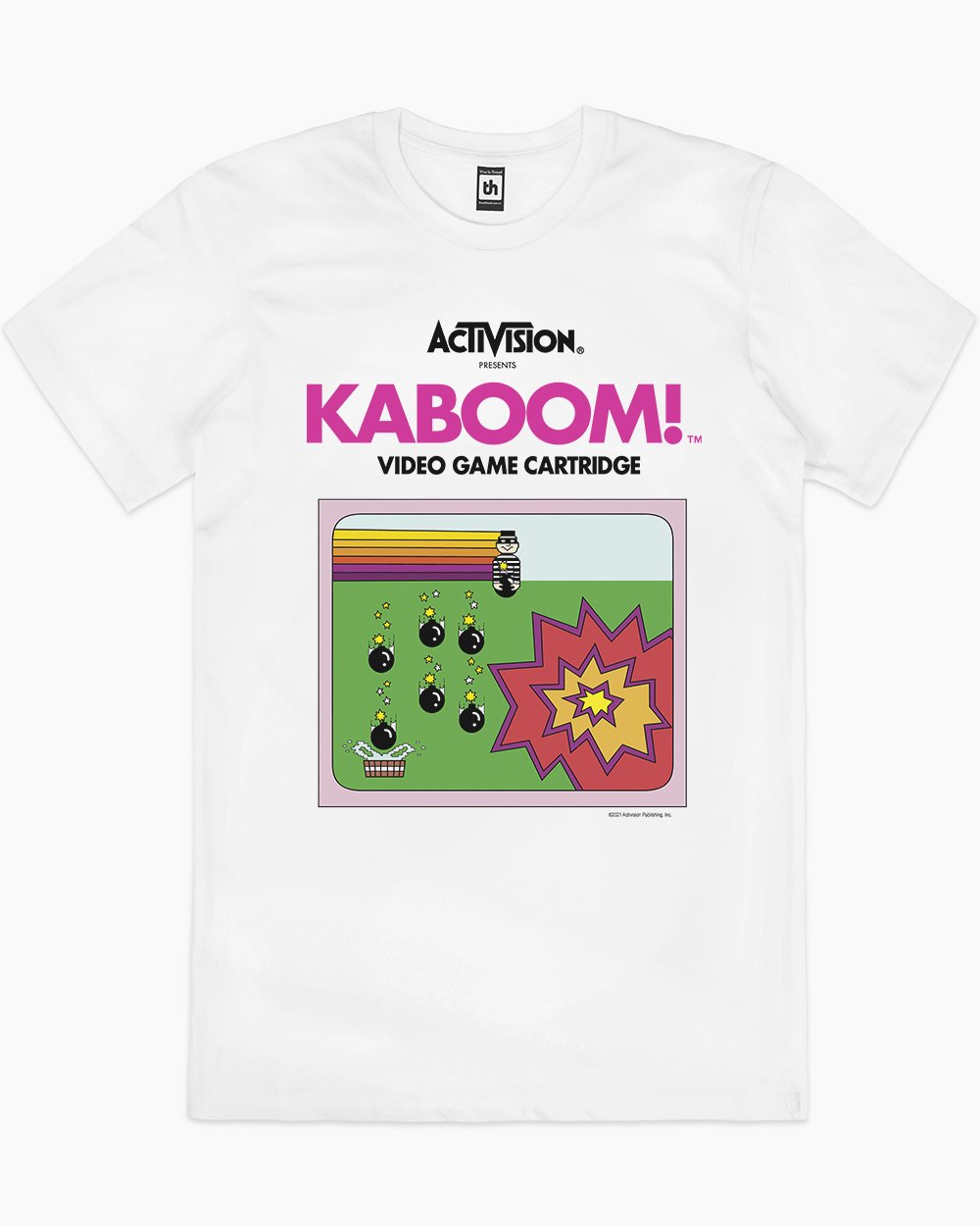 Kaboom T-Shirt Australia Online #colour_white
