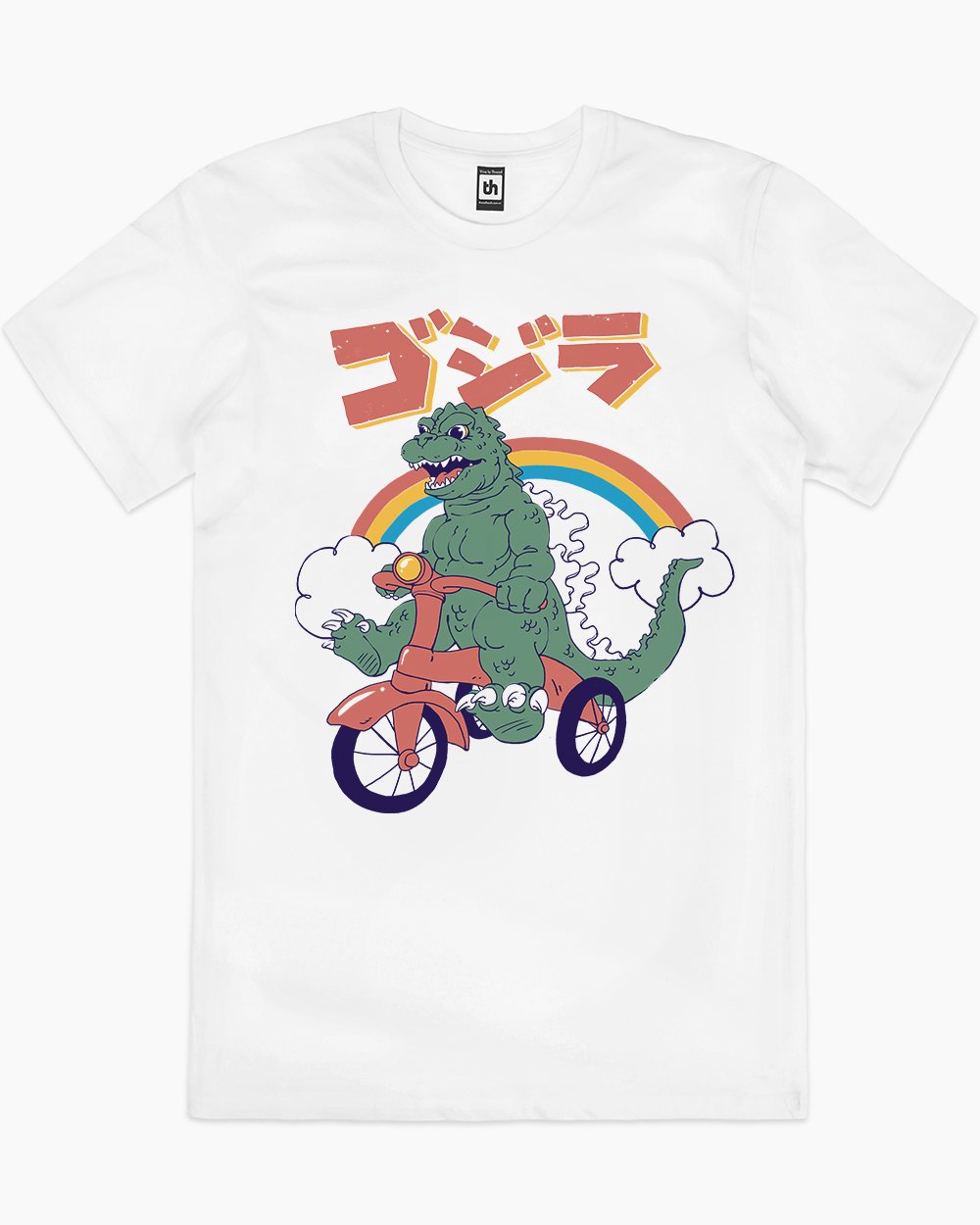 Kaiju Cycle T-Shirt Australia Online #colour_white