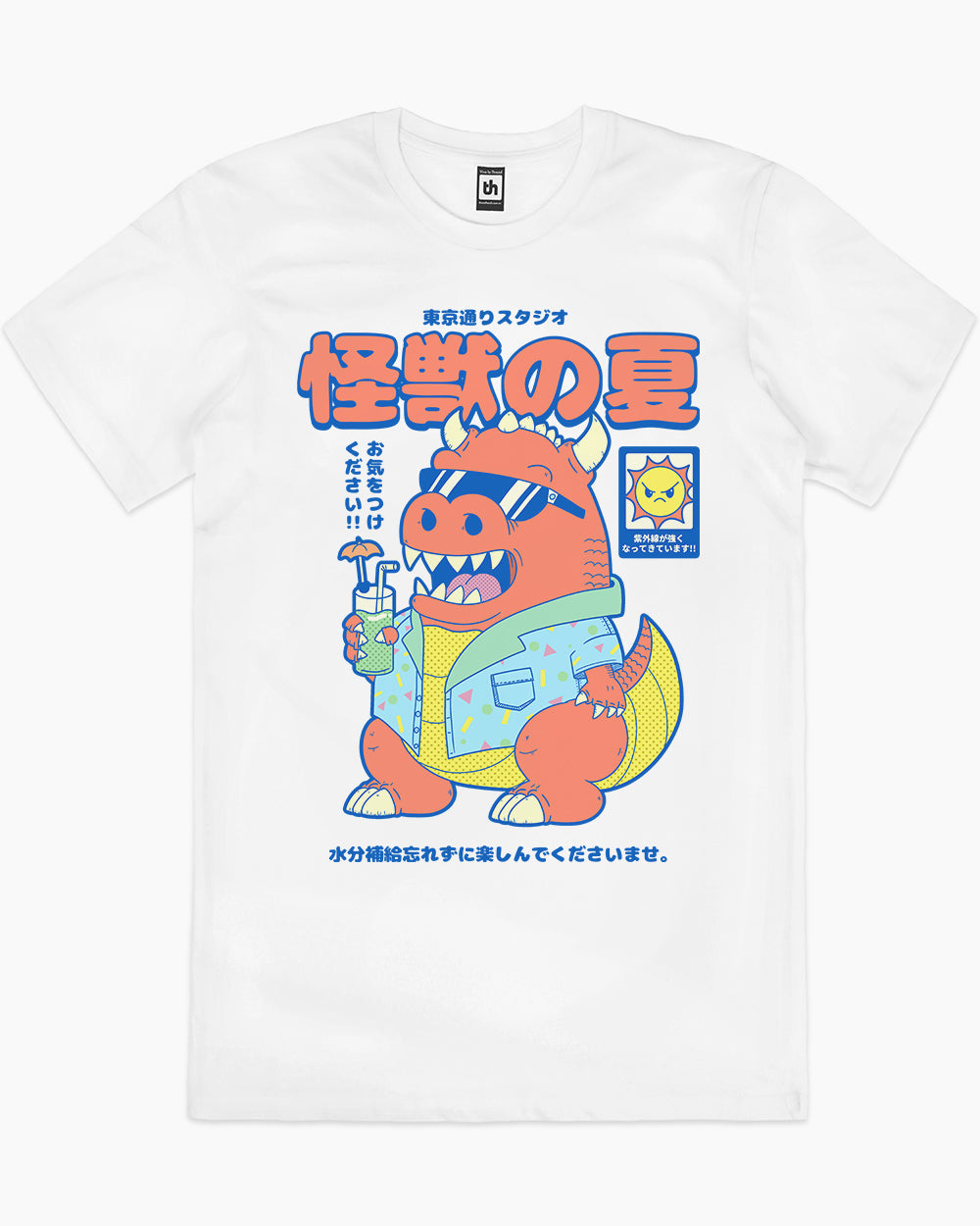 Kaiju's Summer T-Shirt Australia Online #colour_white