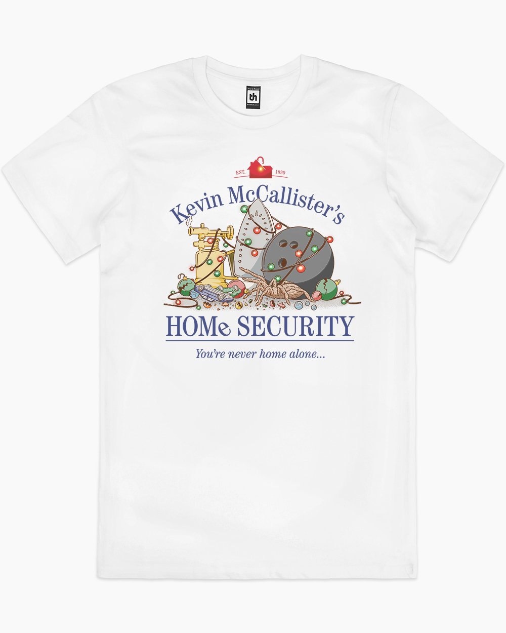 Kevin McAllister's Home Security T-Shirt Australia Online #colour_white
