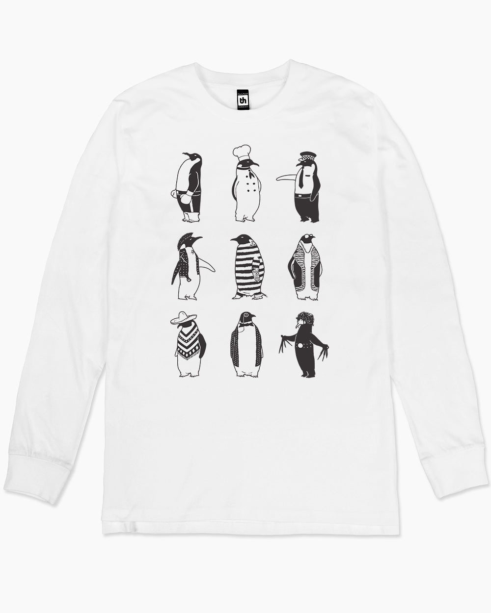 Know Your Penguins Long Sleeve Australia Online #colour_white